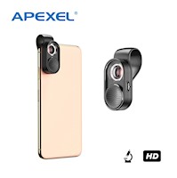 Lente Apexel 100x Para Microscopio Smartphone MS100 - Negro